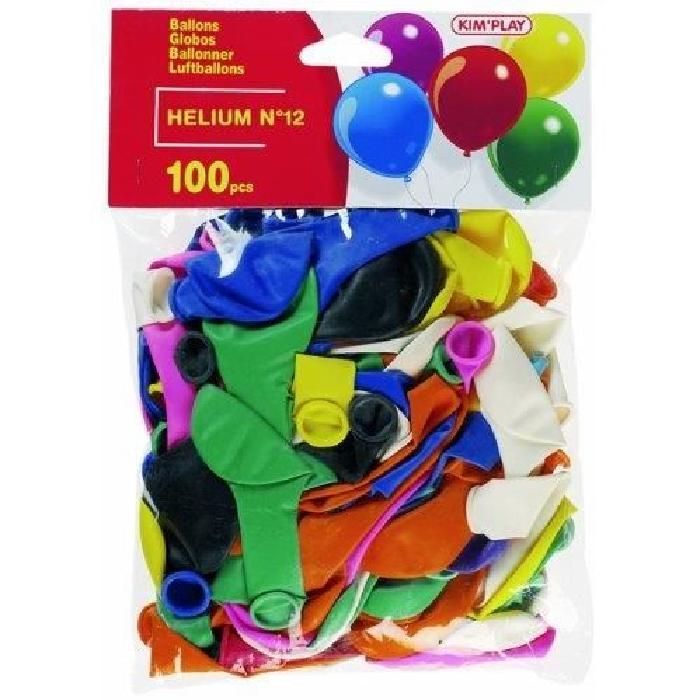 KIMPLAY 100 ballons hélium assorties