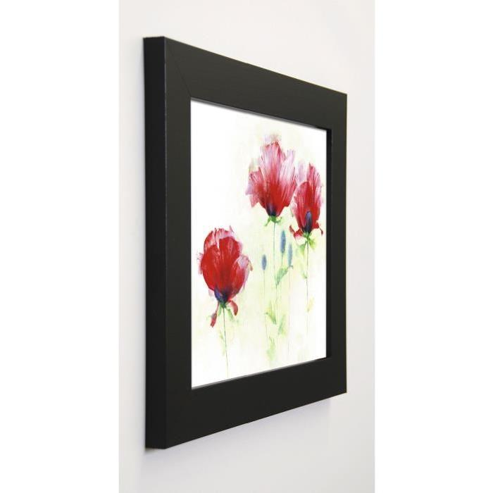 FONTANA Image encadrée Red Poppies II 31x37 cm Rouge