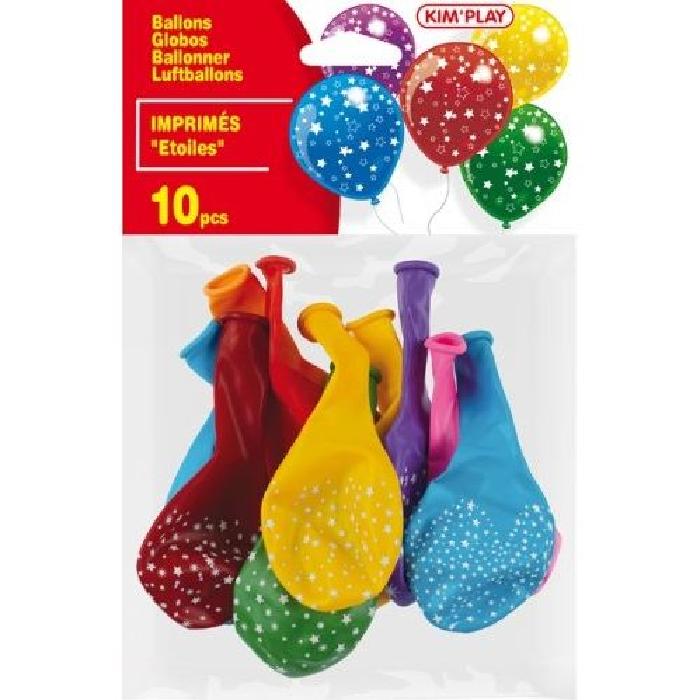 KIMPLAY 10 ballons - Etoiles