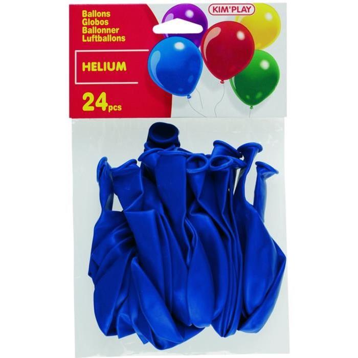 KIMPLAY 24 ballons a hélium - Bleu