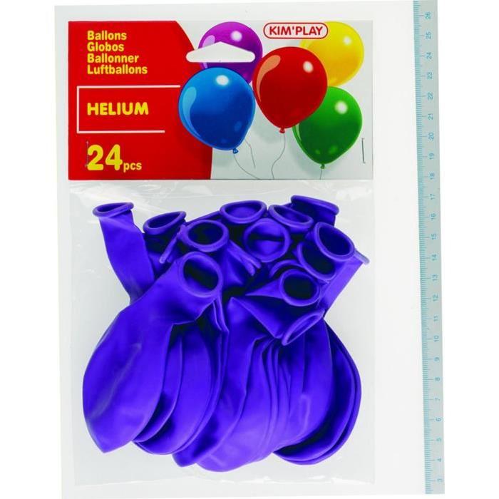 KIMPLAY 24 ballons a hélium - Violet