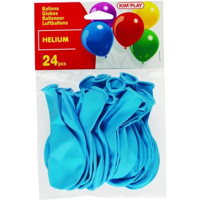 KIMPLAY 24 ballons a hélium - Bleu ciel
