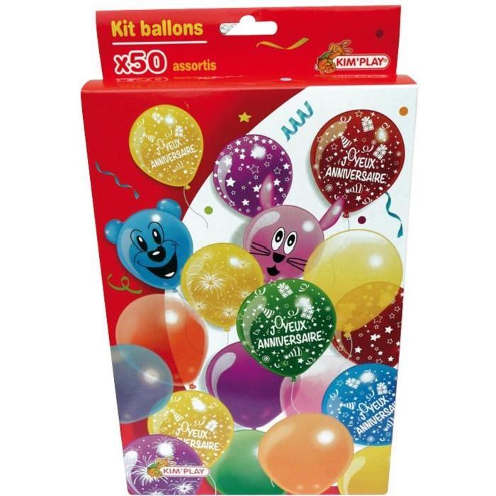 KIMPLAY Kit 50 ballons luxe