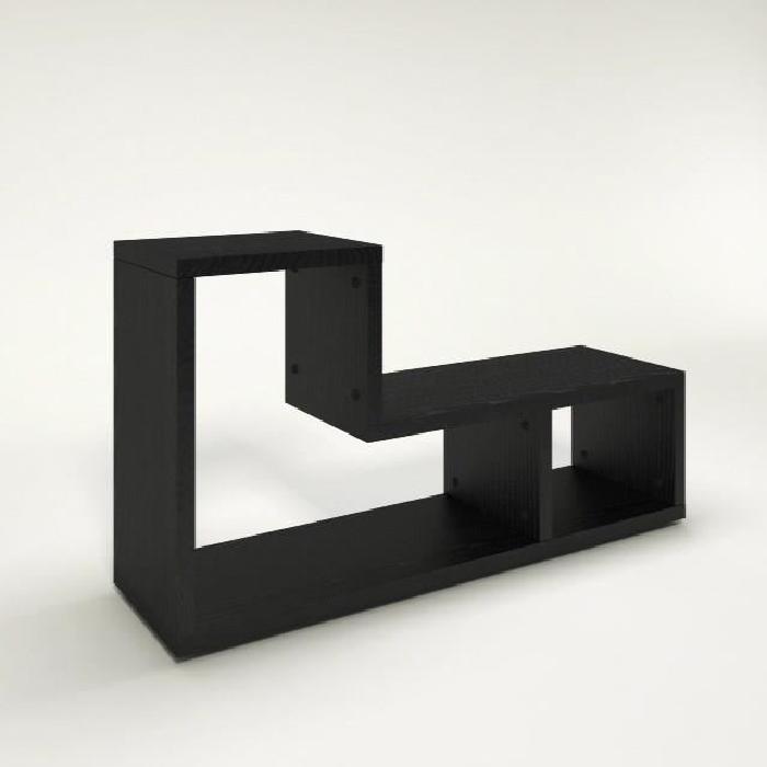 FLEXO Bibliotheque style contemporain noir frene - L 120 cm