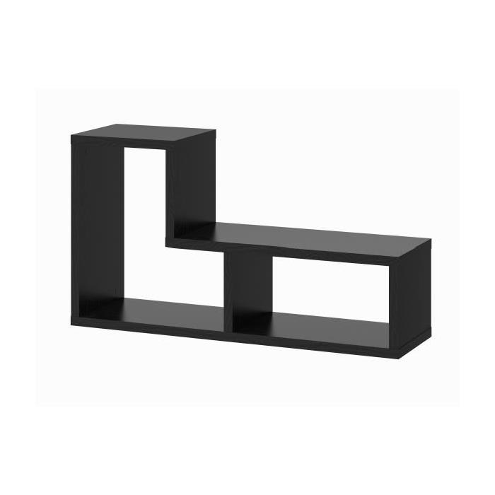 FLEXO Bibliotheque style contemporain noir frene - L 120 cm