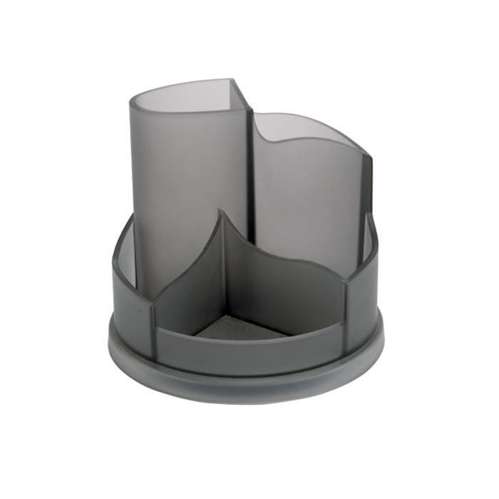 ALBA Multipot de rangement rotatif 5 compartiments gris