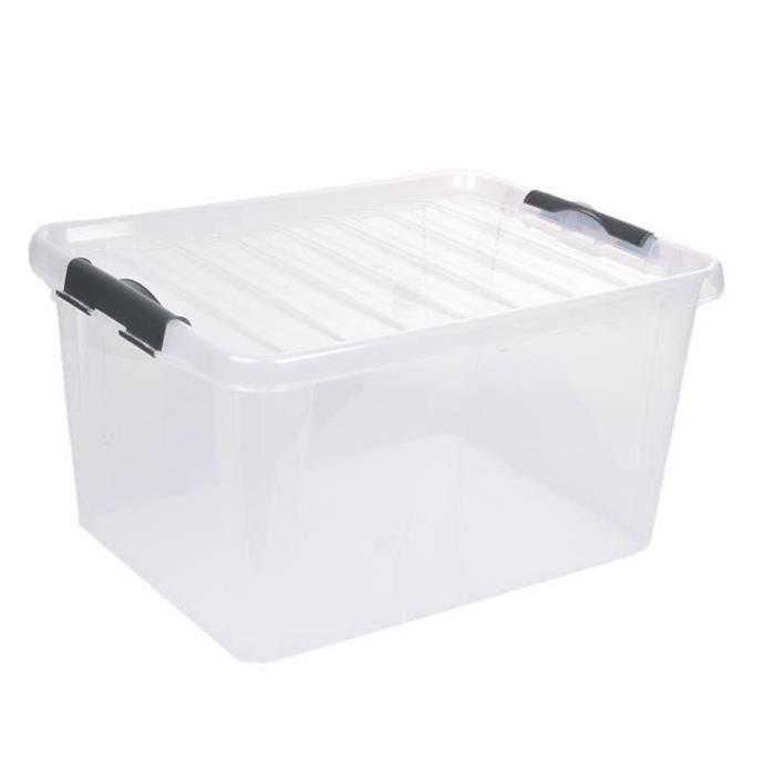 CODICO Boîte de rangement Clip Box Light 14 L 39x28,5x18 cm transparent