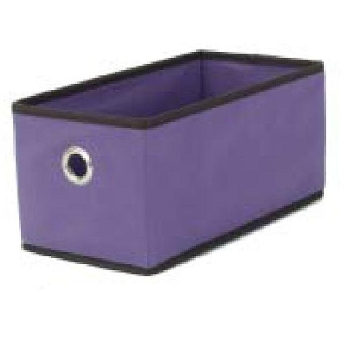 BAGGY Boîte de rangement renfort carton 43x15 cm violet