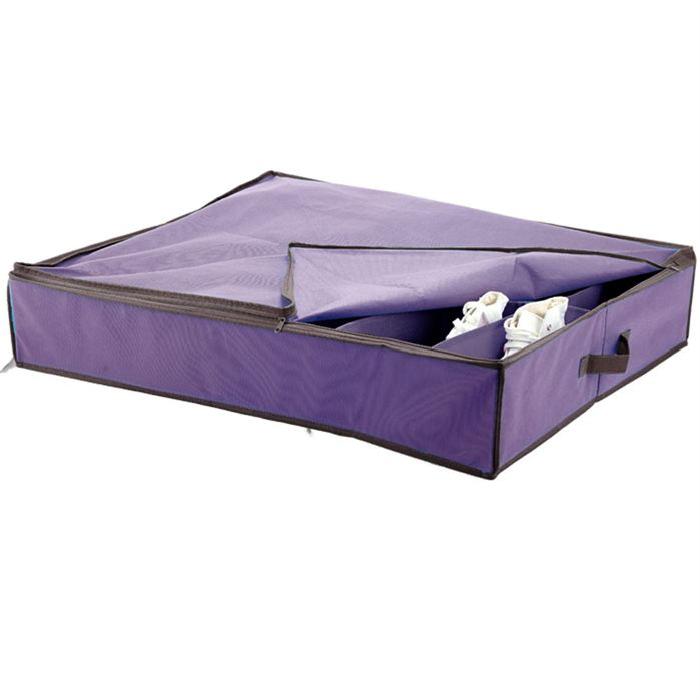 BAGGY Boîte de rangement pour range chaussures 40x32 cm violet