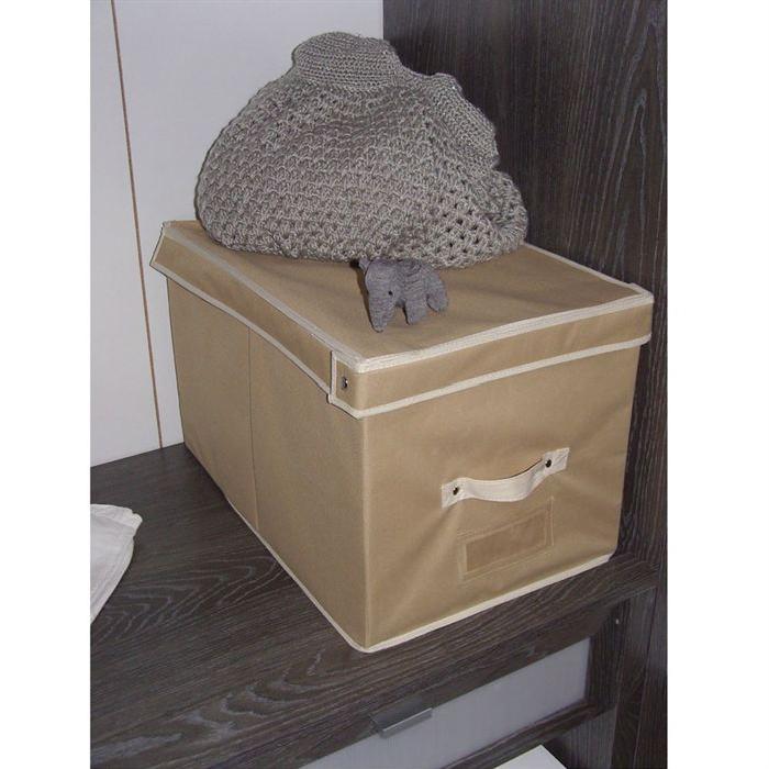 BAGGY Boîte de rangement renfort carton 49x33 cm violet