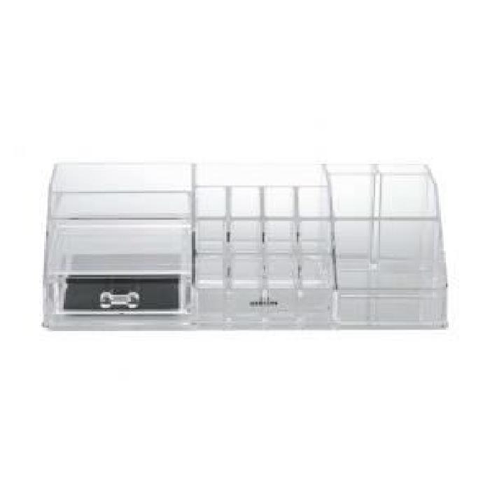 GERSON Organisateur de maquillage - 23x15x9 cm - Transparent