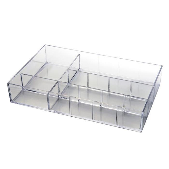 GERSON Organisateur de maquillage - 33x20,5x5,7 cm - Transparent