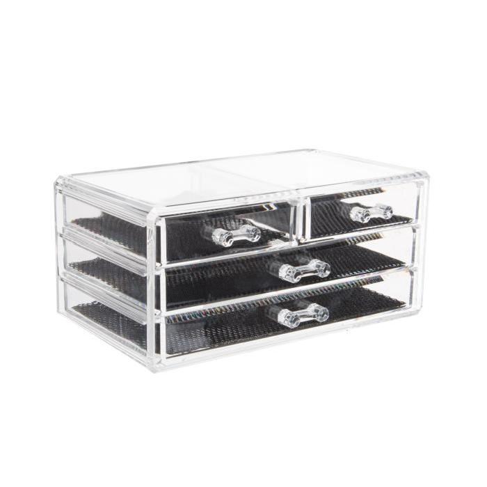 Boite de rangement organisateur salle de bain vanitys - 24x15x11 cm