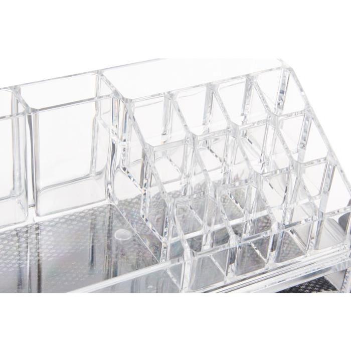 Boite de rangement organisateur salle de bain vanitys - 24x15x19 cm