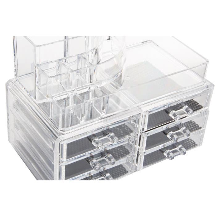 Boite de rangement organisateur salle de bain vanitys - 24x15x18 cm