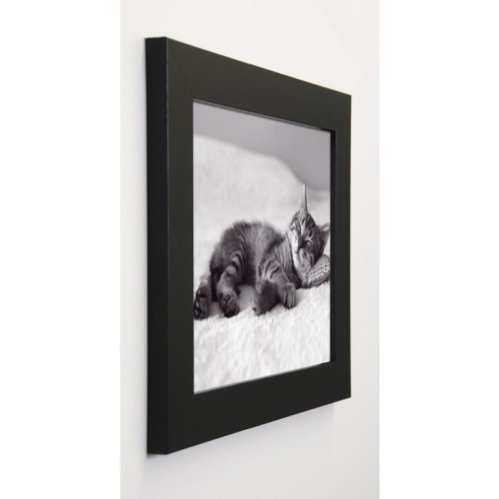 MAXYM Image encadrée Small Kitty 31x37 cm Gris