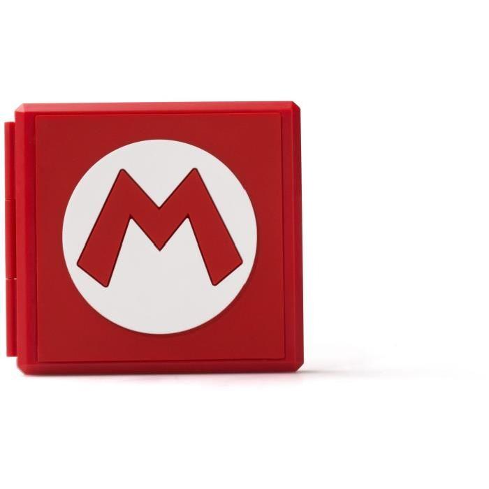 Boîtier pour carte de jeu Mario - Rouge