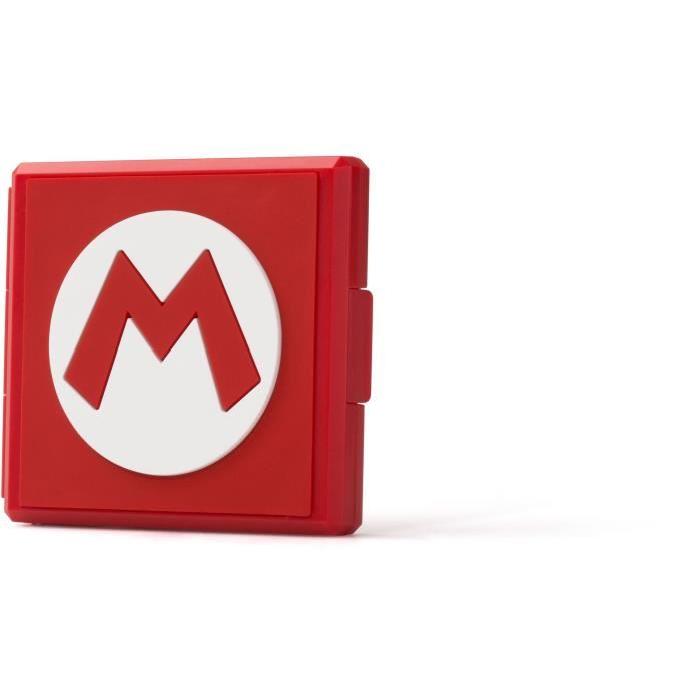 Boîtier pour carte de jeu Mario - Rouge