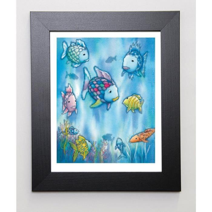 PFISTER Image encadrée The Rainbow Fish III 31x37 cm Bleu