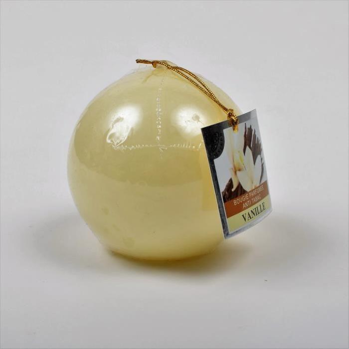 Bougie parfumée ronde Vanille dia - 7.5 cm