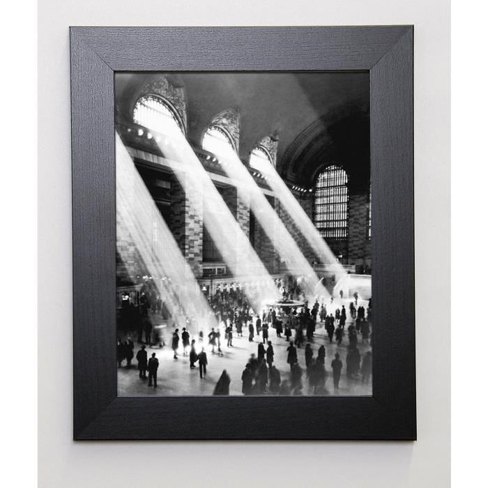 PHOTOGRAPHY COLLECTION Image encadrée Grand Central Station 31x37 cm Gris