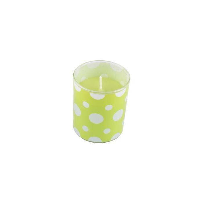 Lot de 2 bougies parfumée verrine imprimée Menthe