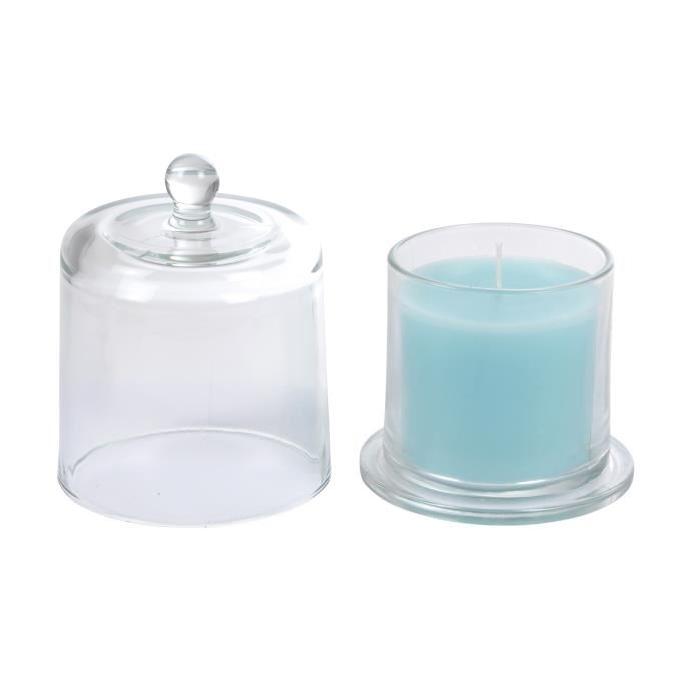 Bougie verrine cloche - 10,7 x 14,5 cm - Lagon