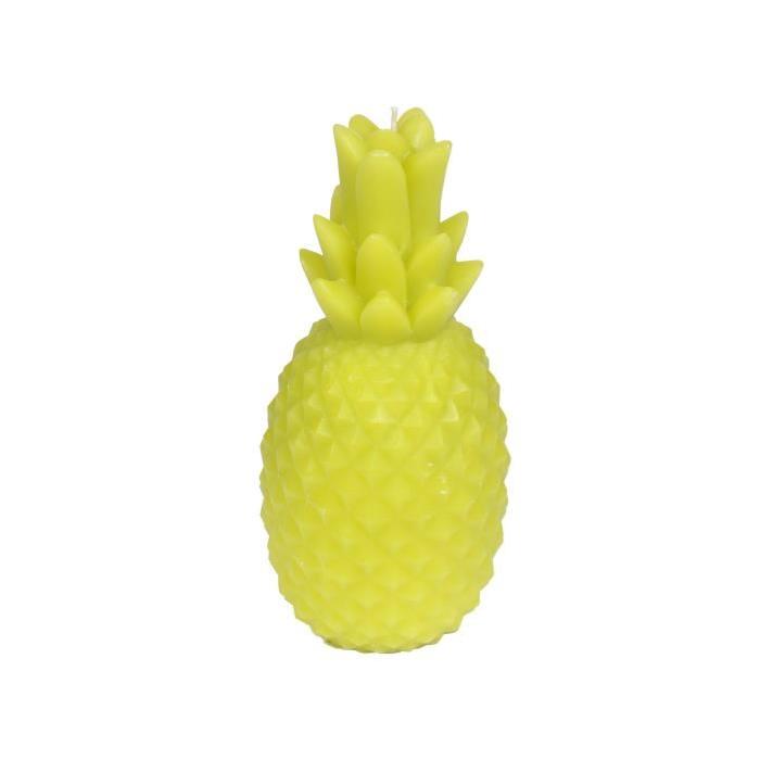 Bougie ananas H20,5 cm - Vert