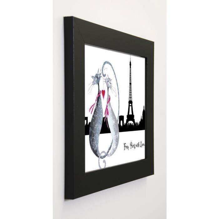 ROBERTSON Image encadrée From Paris with Love 31x37 cm Gris