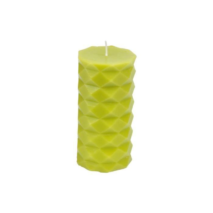 Bougie pilier - Hauteur 13.8 cm - Vert