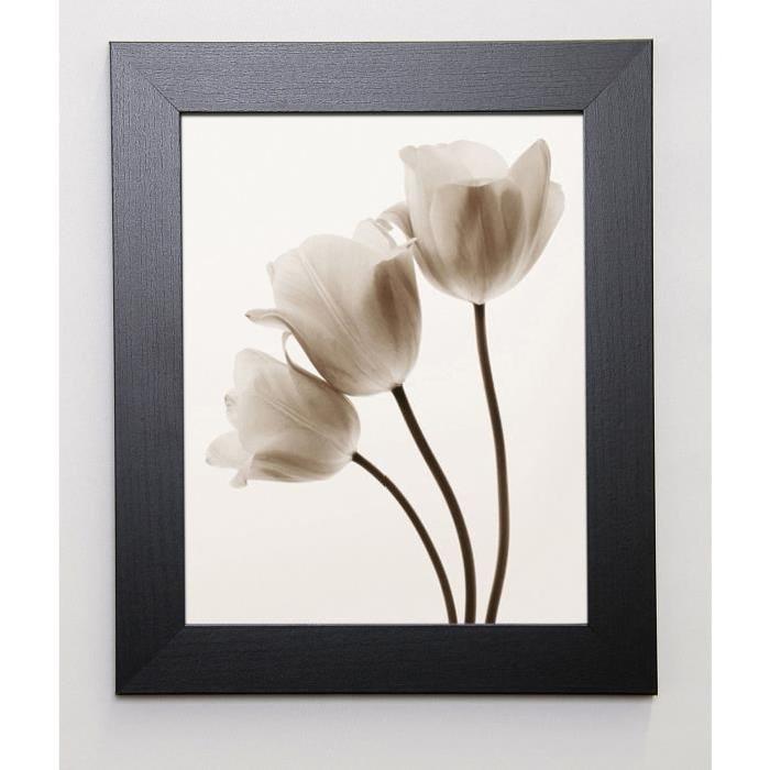 SMITH Image encadrée Composition with Three Tulips 31x37 cm Ivoire