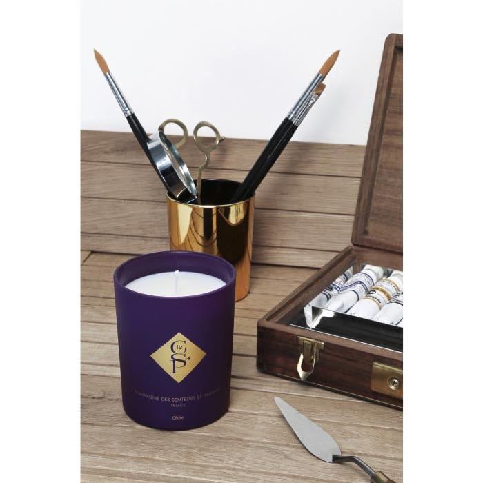 Bougie déco parfumée Figuier Au Vent Violet d84xh98mm