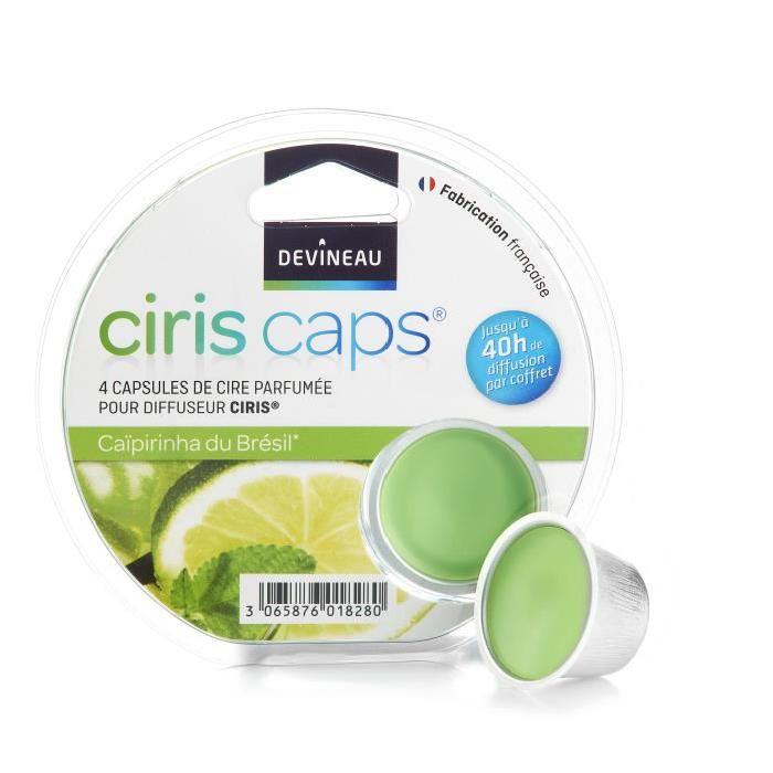 DEVINEAU Ciris Lot de 4 capsules de cire parfumée caipirinha du Brésil