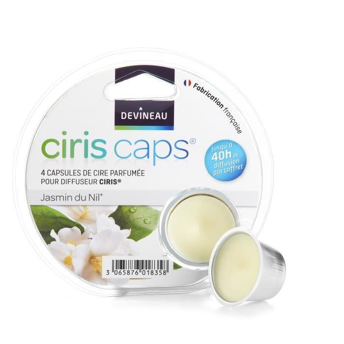 DEVINEAU Ciris Lot de 4 capsules de cire parfumée jasmin du Nil