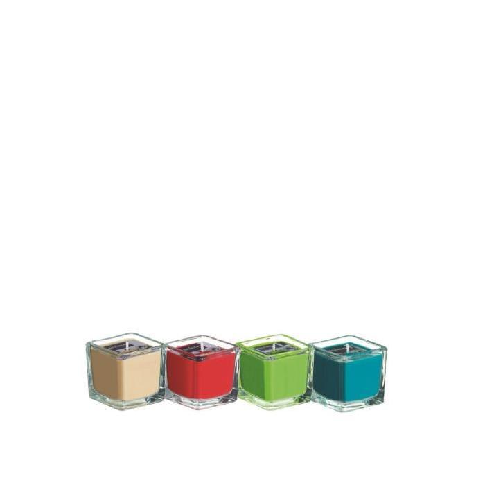 Lot de 4 bougies parfumées