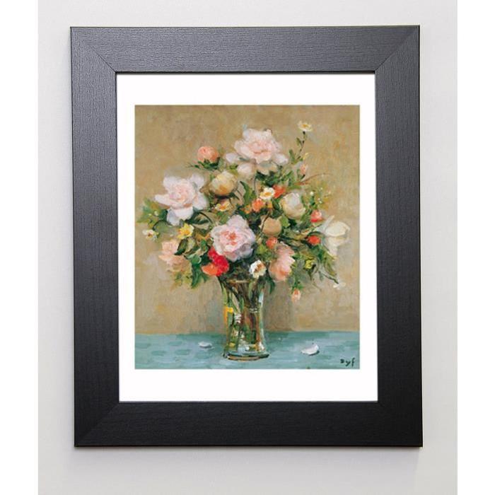 DYF Image encadrée Le bouquet de Corinne 31x37 cm Rose