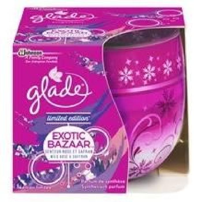 GLADE Bougie Exotic bazaar - Rose et safran