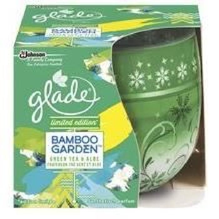 GLADE Bougie Bamboo garden - Thé vert et aloé