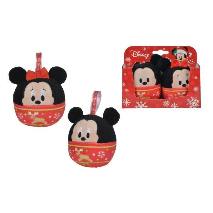 MICKEY MOUSE Boules de Noël Mickey et Minnie