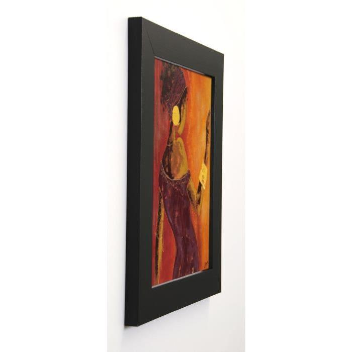 JOHANNA Image encadrée Le miroir I 31x37 cm Orange