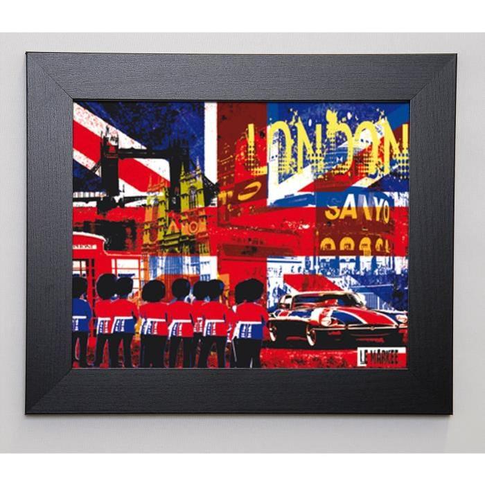 LE MARKEE Image encadrée The Spirit Of London 31x37 cm Multicolore