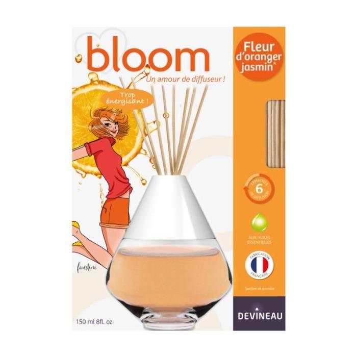 DEVINEAU Diffuseur de parfum a froid Bloom - 150 ml - Fleur d'Oranger Jasmin