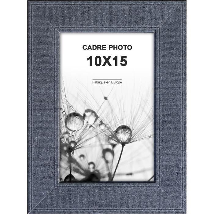 Cadre photo  -  Lisbonne -  10x15 - Graphite moulure - 30x12mm