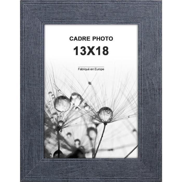 Cadre photo  -  Lisbonne -  13x18 - Graphite moulure - 30x12mm