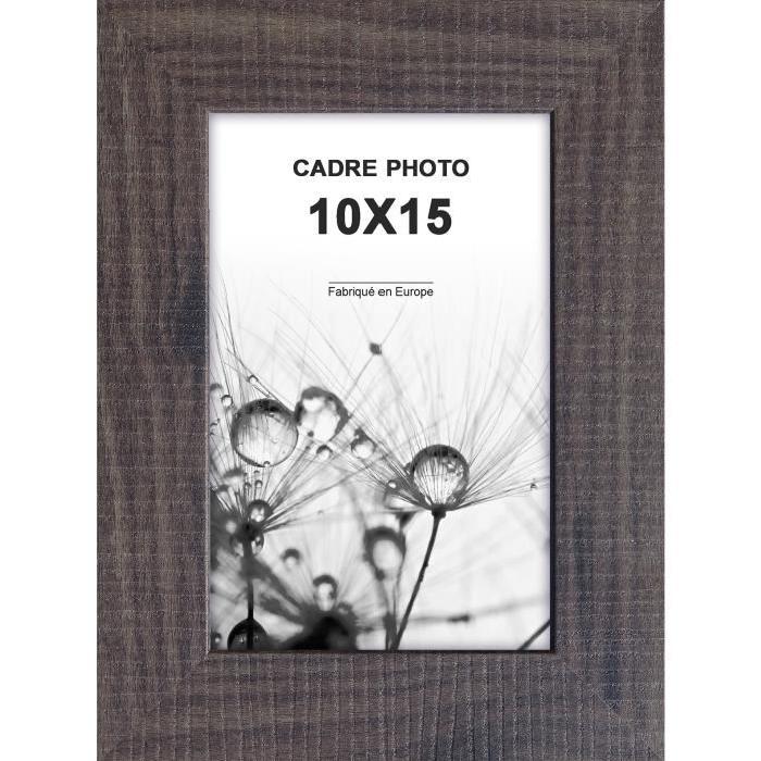 Cadre photo  -  Lisbonne -  10x15 - Gris anthracite moulure - 30x12mm