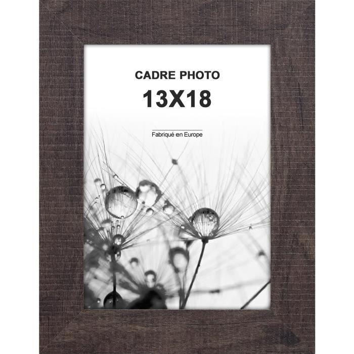 Cadre photo  -  Lisbonne -  13x18 - Gris anthracite moulure - 30x12mm