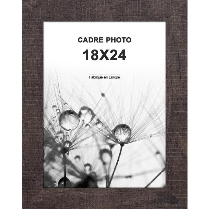 Cadre photo  -  Lisbonne -  18x24 - Gris anthracite moulure - 30x12mm