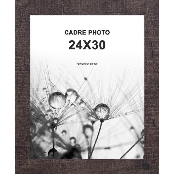 Cadre photo  -  Lisbonne -  24x30 - Gris anthracite moulure - 30x12mm