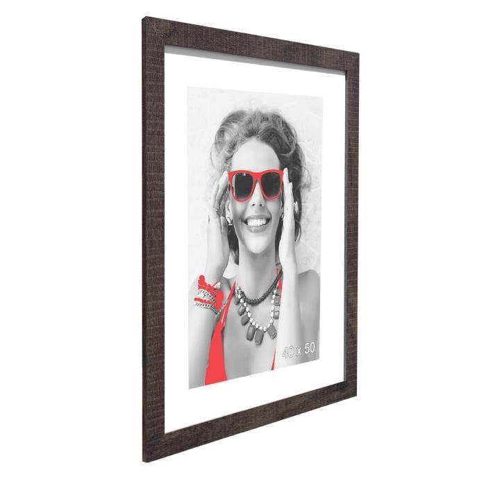 Cadre photo  -  Lisbonne -  40x50 - Gris anthracite moulure - 30x12mm