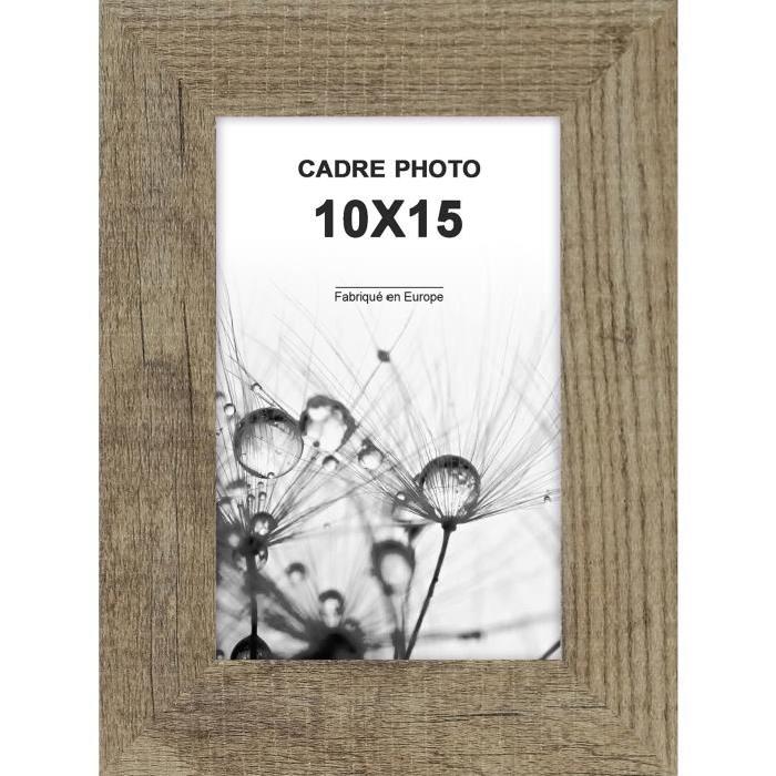 Cadre photo  -  Lisbonne -  10x15 - Gris marron moulure - 30x12mm